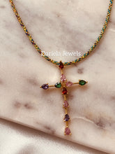 Charger l'image dans la galerie, Collier cordon Croix Madone