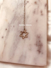 Charger l'image dans la galerie, Sautoir Etoile de David, collier Shira, Bijou fait main