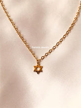 Charger l'image dans la galerie, Collier femme Etoile de David, collier Nava, Collier fait main
