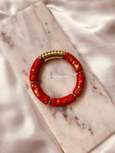 Charger l'image dans la galerie, Bracelet perles tubes Santa - Jonc en perles tubes