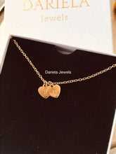 Charger l'image dans la galerie, Collier personnalisable Double pendentif Crazy In Love - Méthode de gravure à la main (estampage)