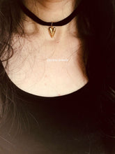 Charger l'image dans la galerie, Composition collier Erin double pendentif + Ras de cou Nina en velours noir