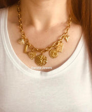 Charger l'image dans la galerie, Collier breloques Sunlisa en acier inoxydable