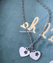 Charger l'image dans la galerie, Bracelet Silver Love avec deux pendentifs initiales