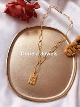 Charger l&#39;image dans la galerie, Collier Isobel en acier inoxydable avec son charm Night Iris

