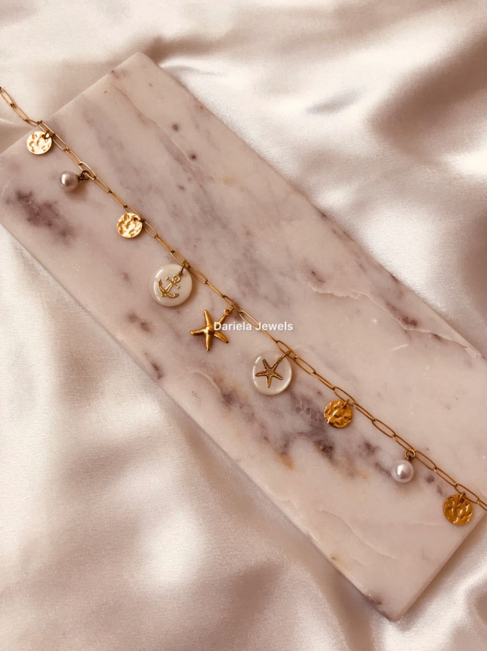Collier breloque - Collier Charms Perlina - Bijou fait main