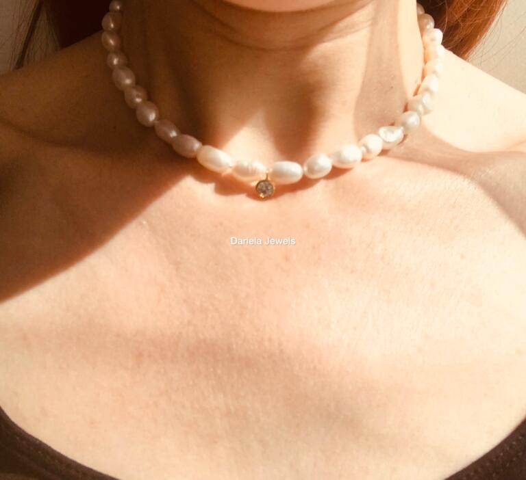 Collier en perles d’eau douce Belinda