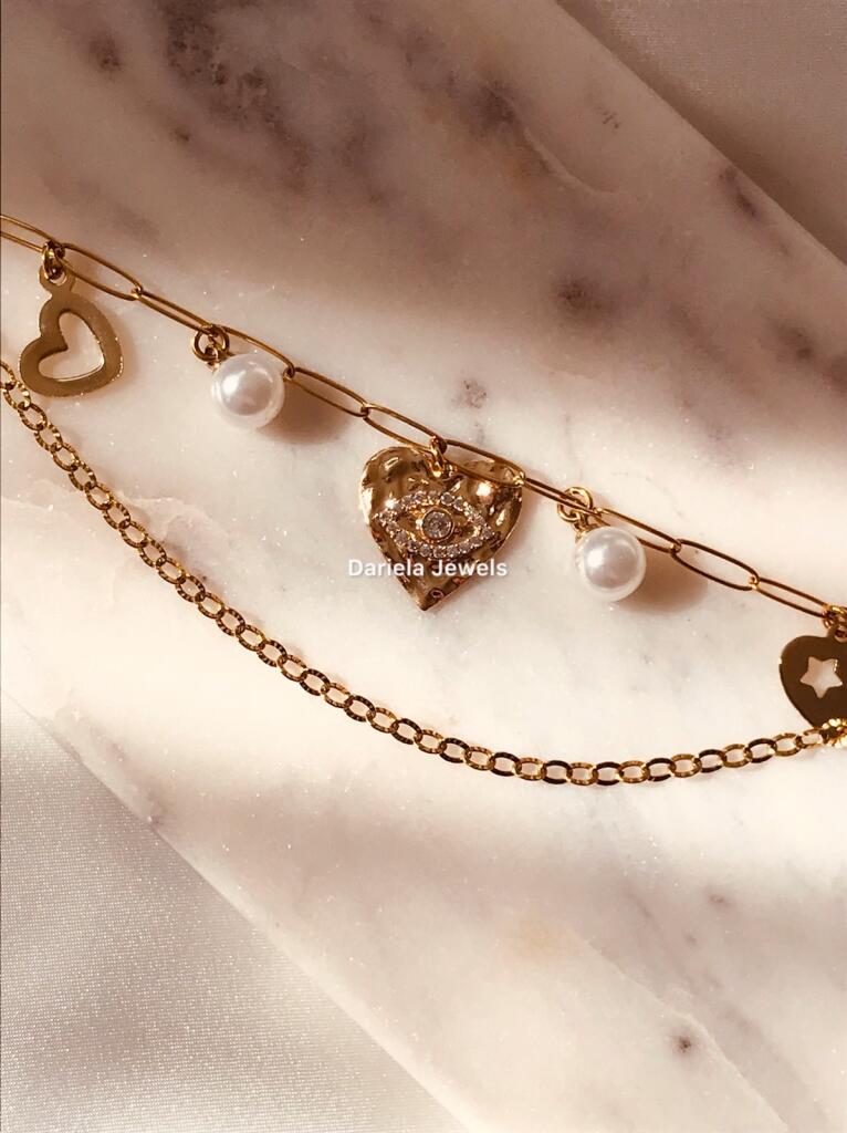 Bracelet breloques Alliyah - Bijoux fait-main