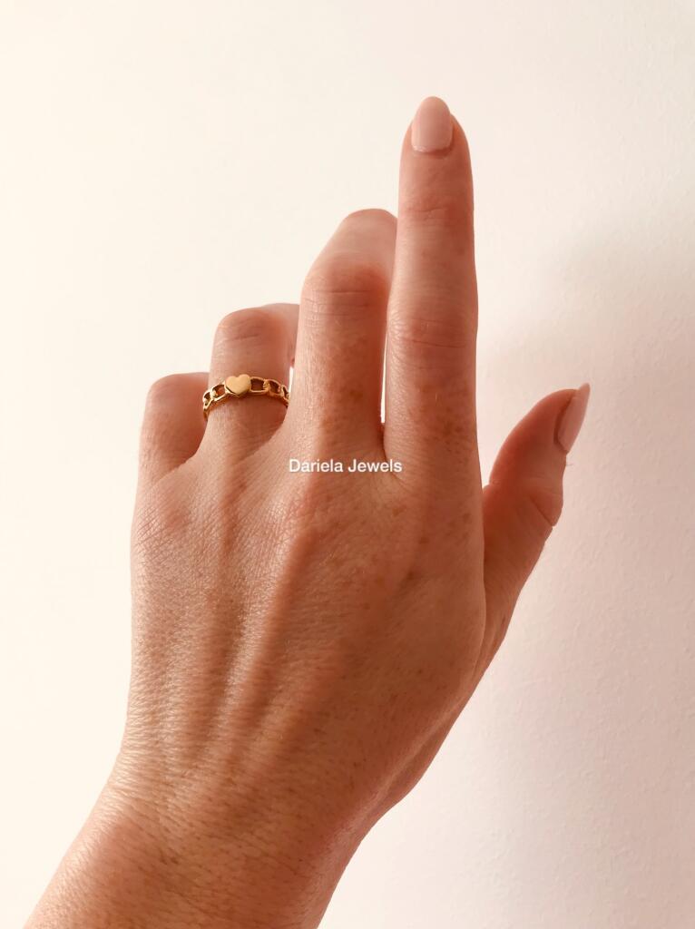 Bague en acier inoxydable Rosia