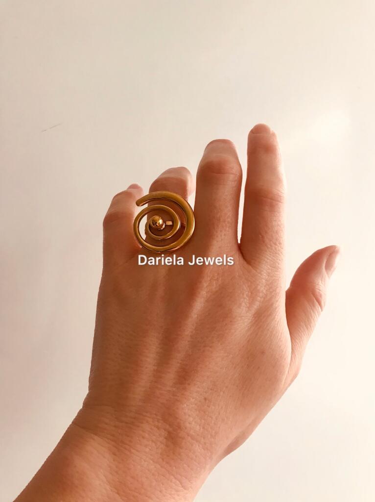 Bague en acier inoxydable Medea