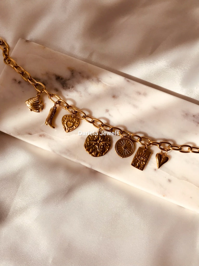 Collier Grigri Sunlisa en acier inoxydable
