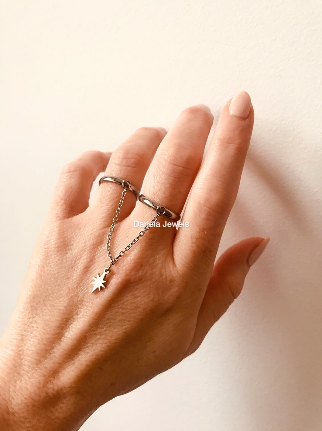Double bague breloque Loujayn