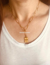 Charger l&#39;image dans la galerie, Collier Isobel en acier inoxydable avec son charm Night Iris
