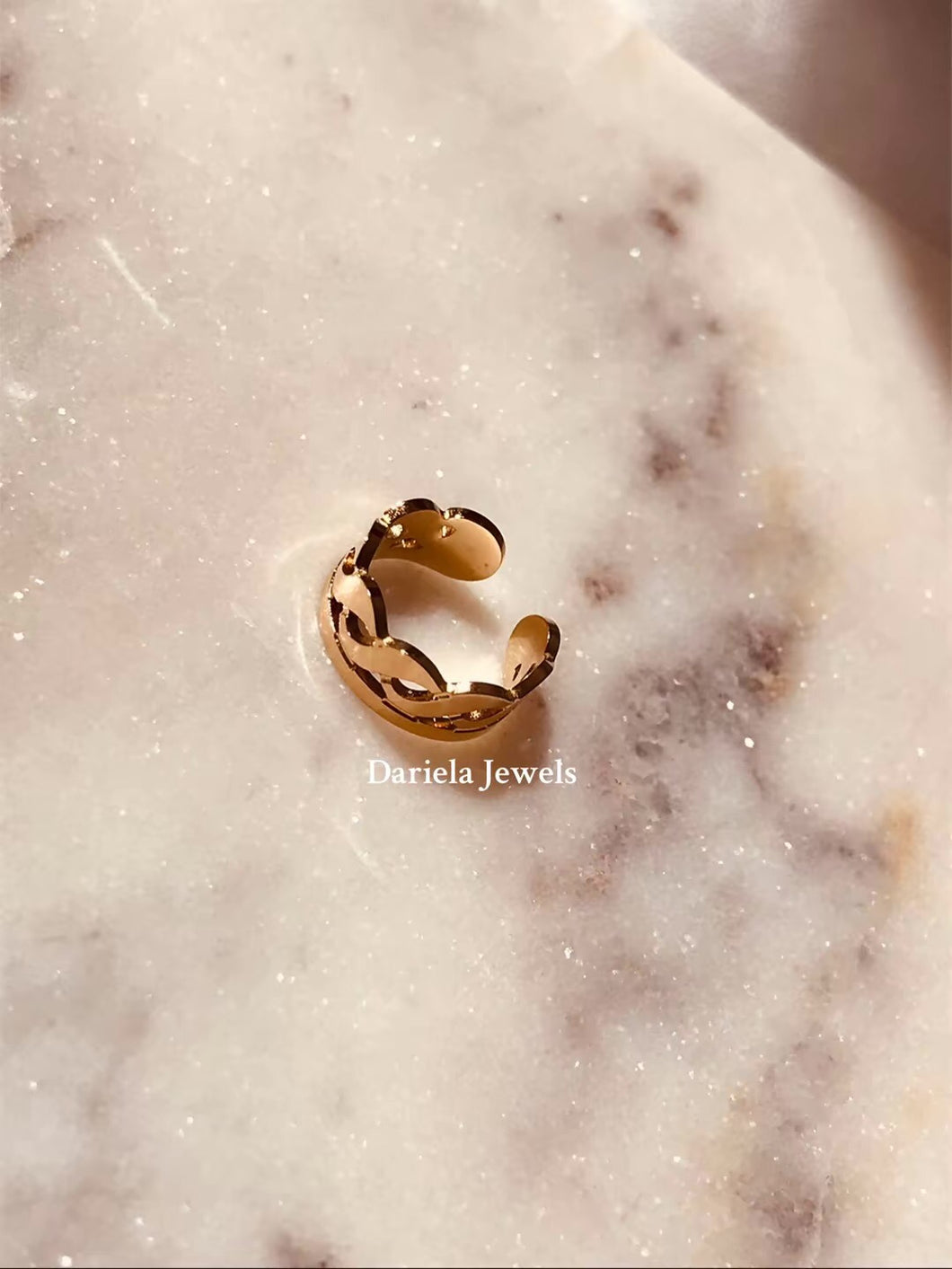 Faux piercing d'oreilles - Bague d'oreilles en acier inoxydable - Reyna