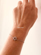 Charger l&#39;image dans la galerie, Bracelet femme étoile de David en argent, Bracelet Rivka
