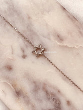 Charger l&#39;image dans la galerie, Bracelet femme étoile de David en argent, Bracelet Rivka
